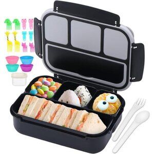 Bento Box for Kids Adults, School Toddler Lunch Box for Boys Girls, Lunch
